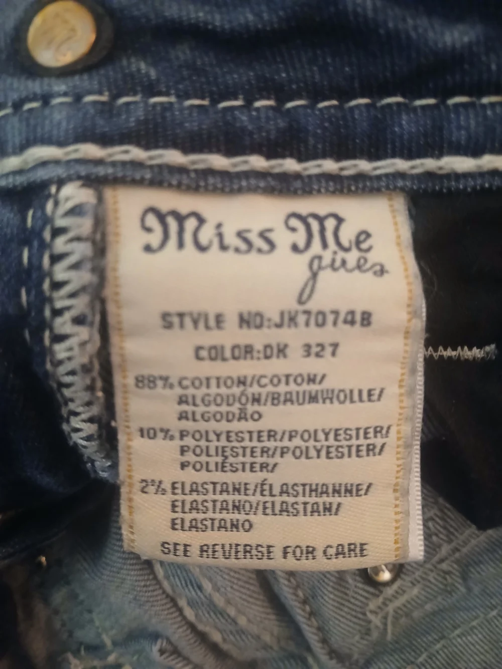 Miss Me Dark Jeans- Girls
